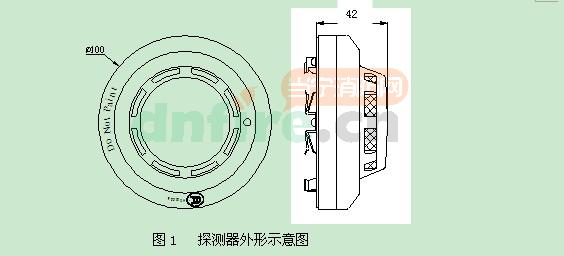 JTY-GF-GST104(船用)探測器外形示意圖