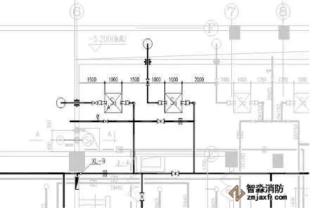 消火栓給水泵及管道立體圖
