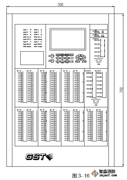 JB-QB-GSTN1500 火災報警控制器（聯(lián)動型）的外形如圖