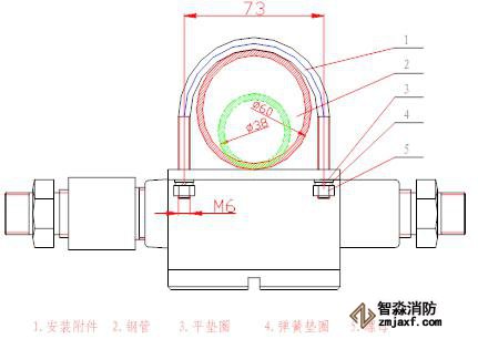 海灣GST-BF003M防爆點型可燃氣體探測器安裝方式圖