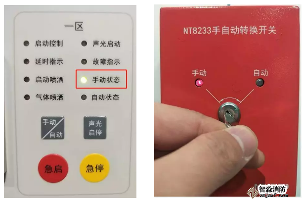 氣體滅火系統(tǒng)手動(dòng)控制啟動(dòng)方式