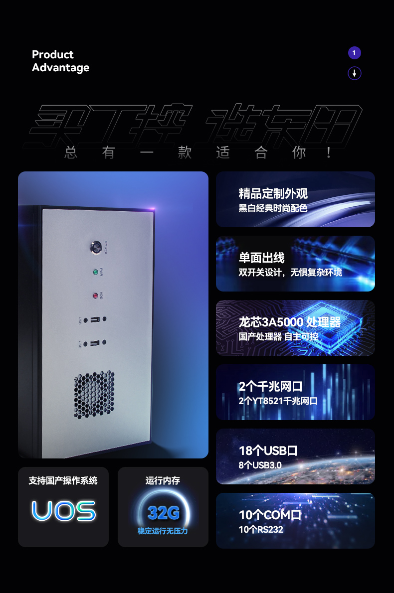 國(guó)產(chǎn)龍芯處理器,國(guó)產(chǎn)化工控機(jī),DT-5307-H3A5KMC.jpg