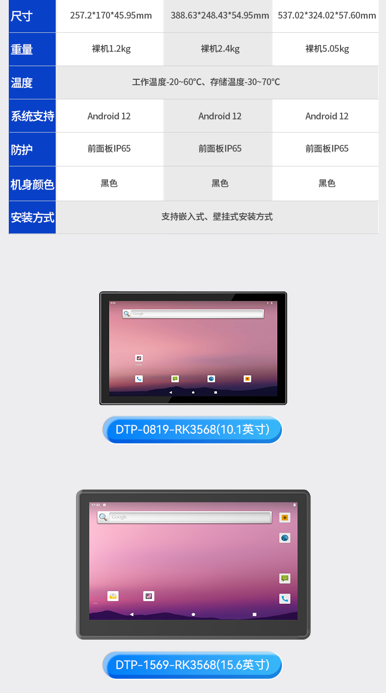 無(wú)風(fēng)扇工業(yè)平板電腦,寬溫運(yùn)行IP65防護(hù),DTP-0819-RK3568.jpg