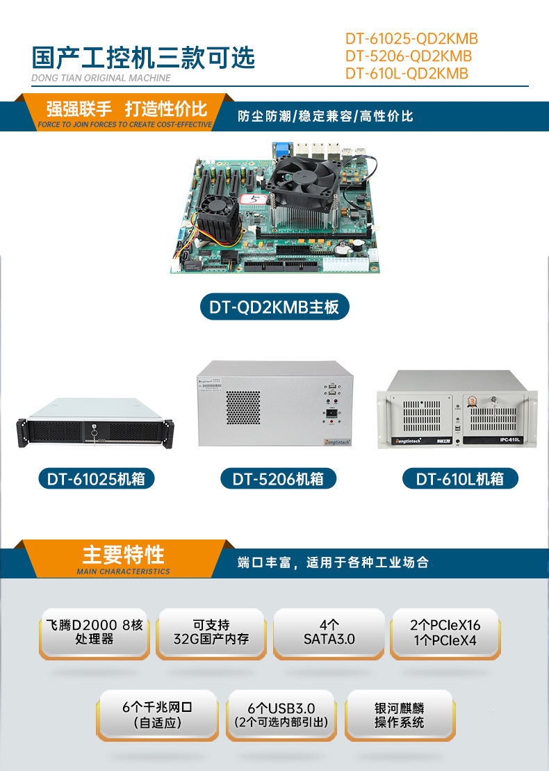 壁掛式工控機,國產(chǎn)飛騰D2000工業(yè)主機,DT-5206-QD2KMB.jpg