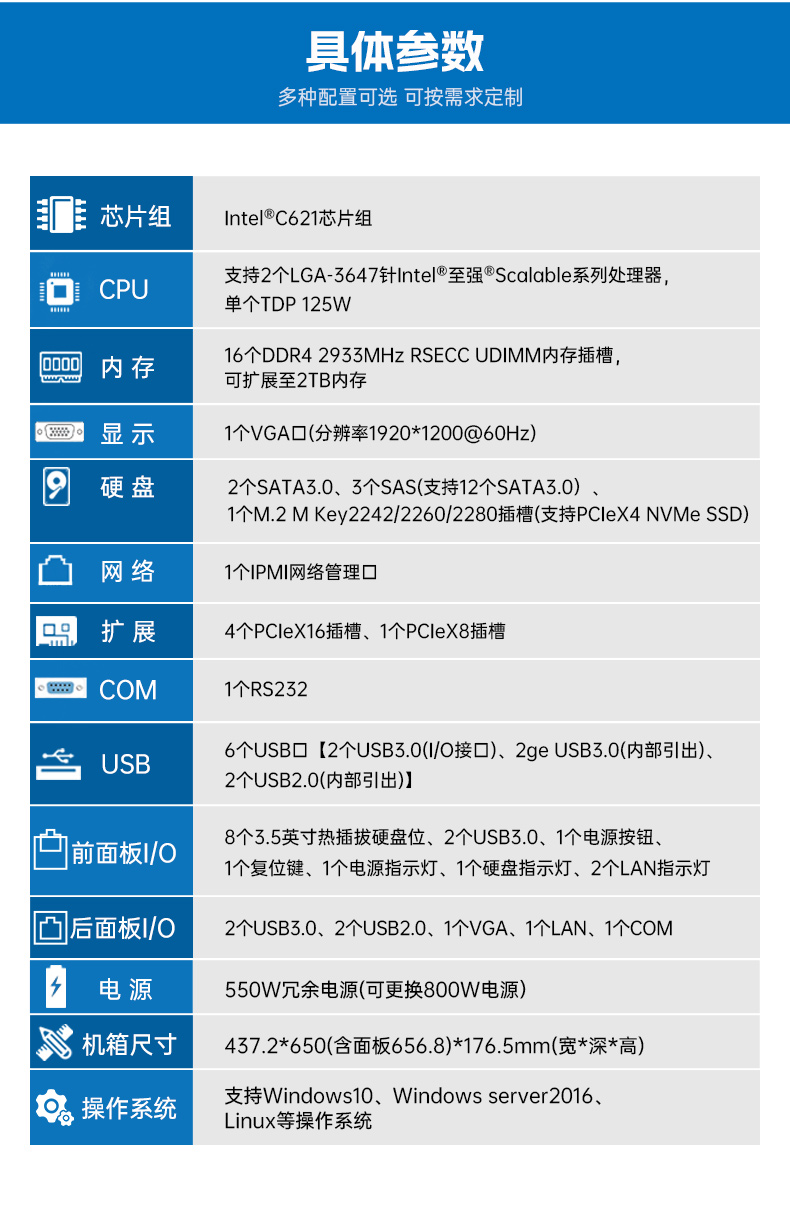 東田4U服務(wù)器工控機,人工智能深度學(xué)習(xí)主機方案,高性能推薦,DT-46508-BC621MZ.jpg